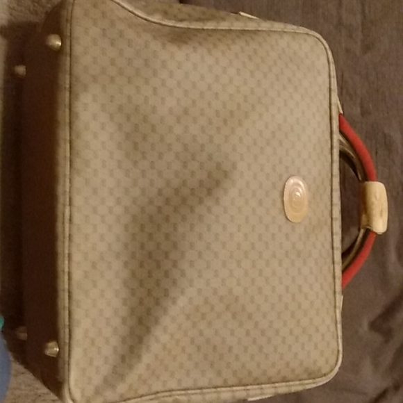 Vintage Gucci monogram vinyl canvas, carry on suit case. - Picture 1 of 6